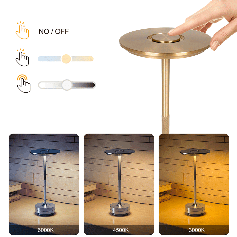 Lampe luxe LED sans fil tactile – Image 3