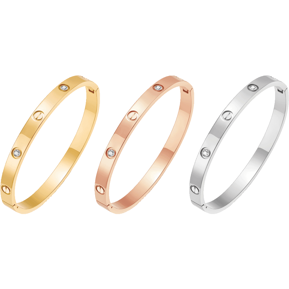 Set de 3 bracelets tendance - love design