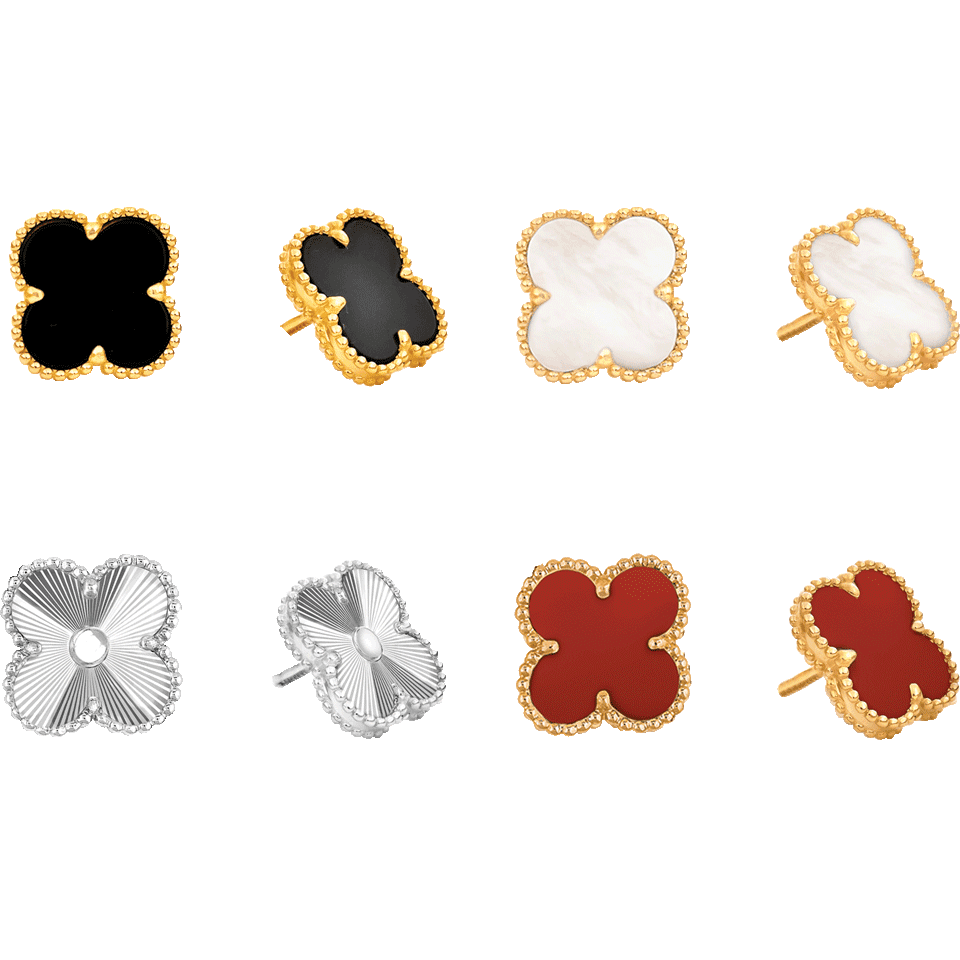 Boucle d'oreille chic - trèfle design