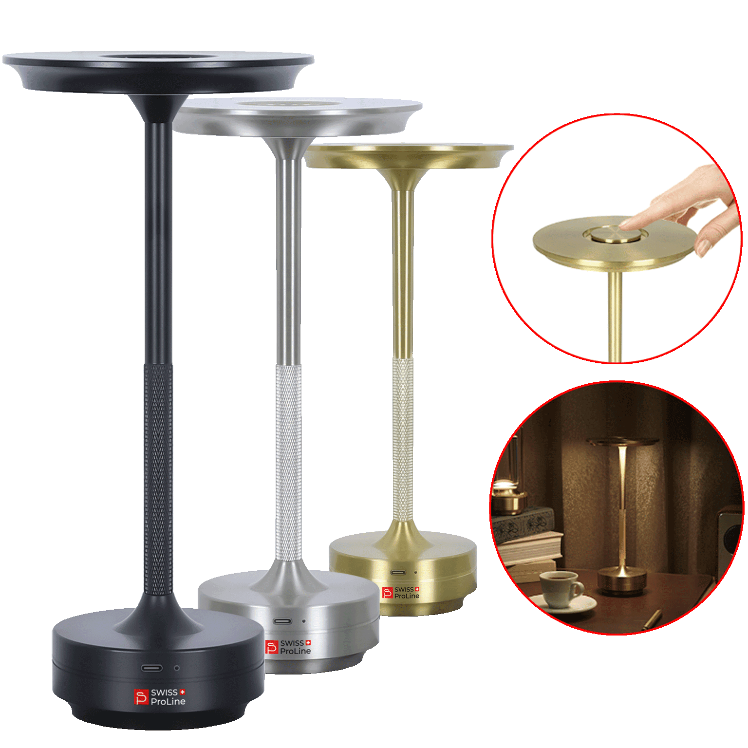 Lampe luxe LED sans fil tactile – Image 8