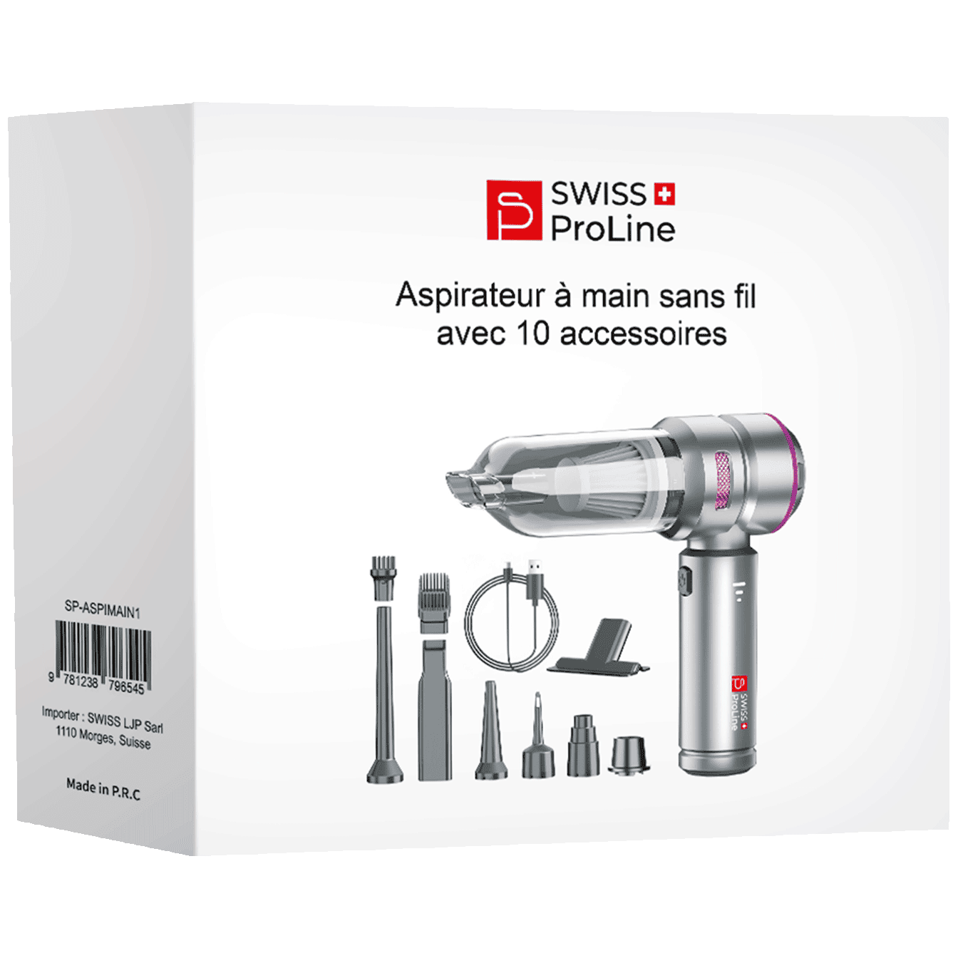 Aspirateur à main et Souffleur 2en1 sans fil avec 10 accessoires – Image 3