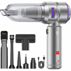 Aspirateur à main et Souffleur 2en1 sans fil avec 10 accessoires