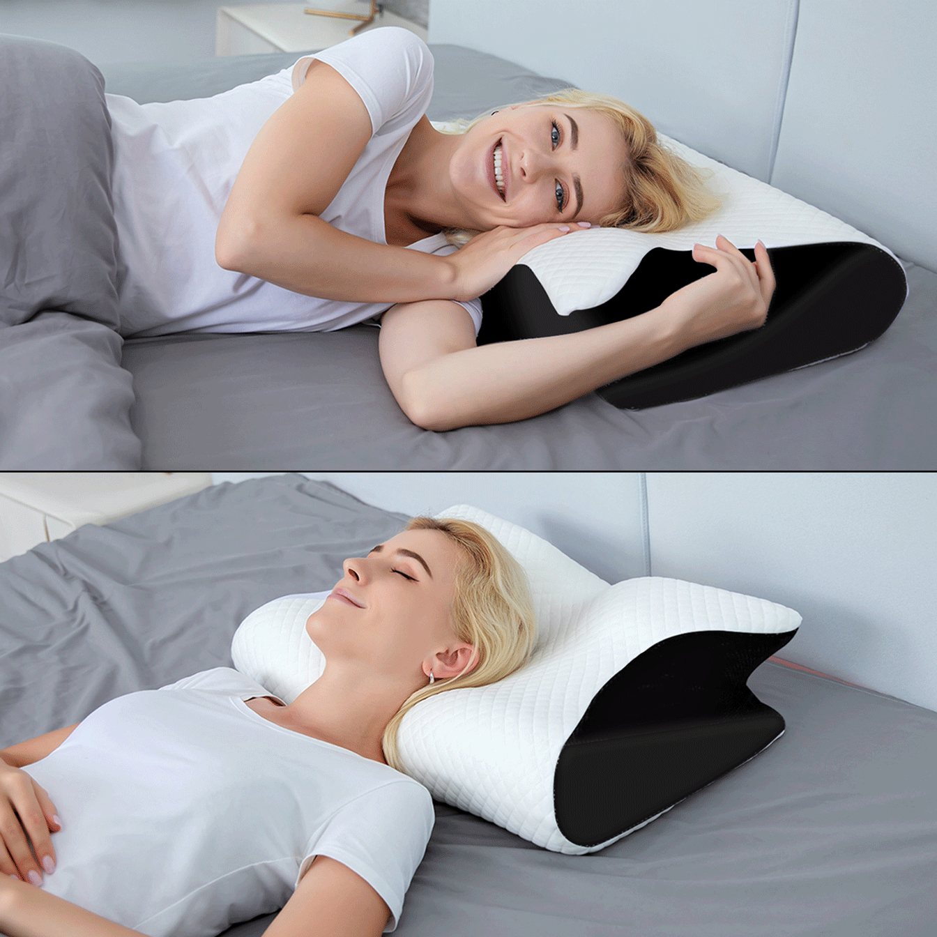 Oreiller cervical à mémoire de forme 4en1 – Image 7