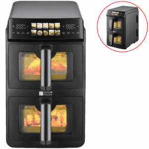 Friteuse à air chaud Air Fryer 10L (sans huile) avec double compartiments superposés