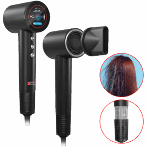 Sèche-cheveux ionique plasma avec écran LED tactile